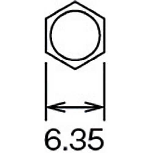 近江 六角6.35 溝9、13兼用差込 ヘキサゴンビット H3 全長100 V32XH3-100