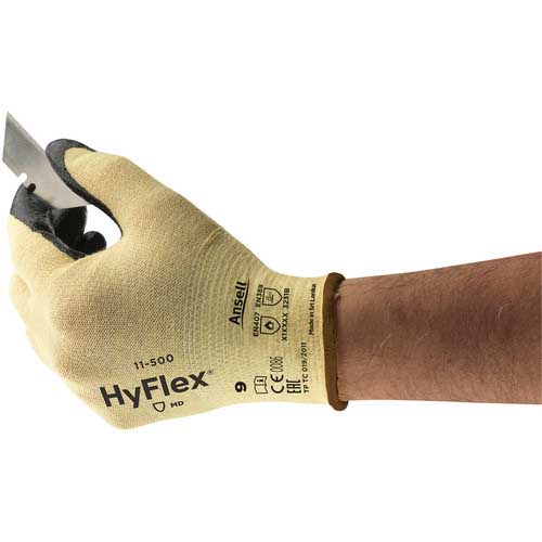 【廃番】アンセル 耐切創手袋 ハイフレックスCR 11-500 L 11-500-9