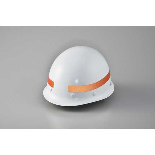 緑十字 ヘルメット用ステッカー 弓型ラインテープ(反射) オレンジ HLY-YR 20幅×260 10本組 235144