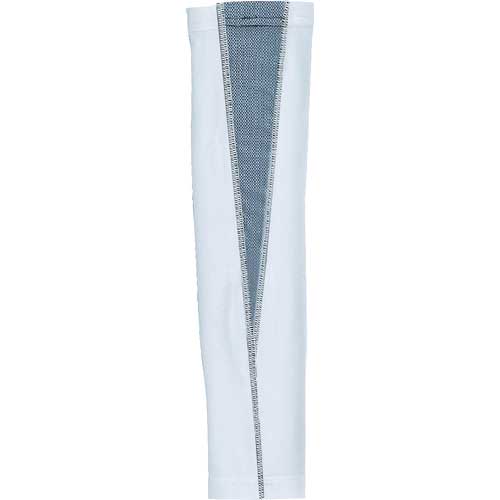 おたふく 冷感 パワーストレッチ アームカバーメッシュ ホワイト×グレー JW-619-WH/GR