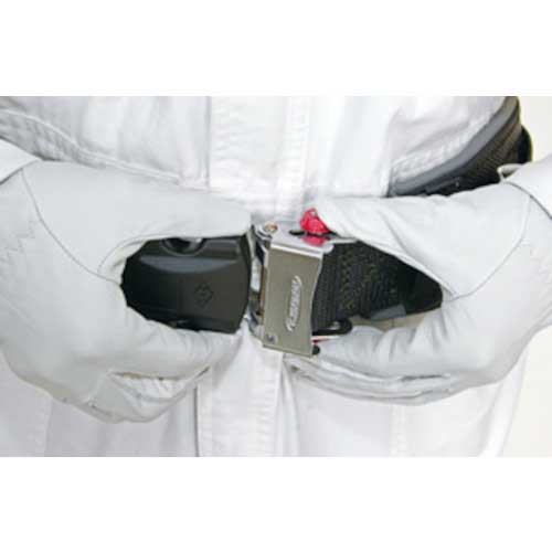 MARVEL 調整機能付ワークポジショニング用ベルト(ワンタッチバックル)黒 D環1個・角環1個付 MATX-80B