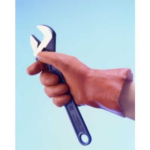 SHOWA 塩化ビニール手袋 No612ニュービニローブ2双パック オレンジ Mサイズ NO612-M