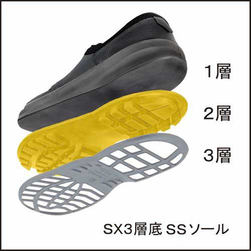 シモン 静電安全靴 短靴 SS11黒静電靴 28.0cm SS11BKS-28.0の通販