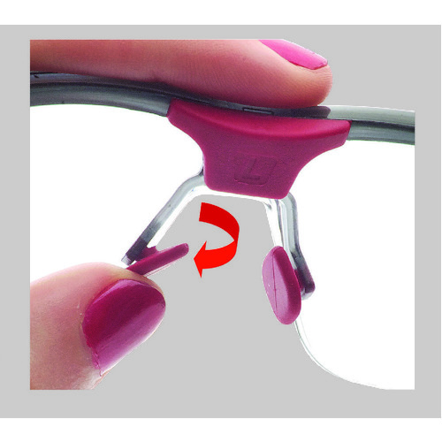 【アウトレット】ハネウェル 保護メガネ アダプテック スモークレンズ 紺+グレー 幅狭 T5900NBLSJ