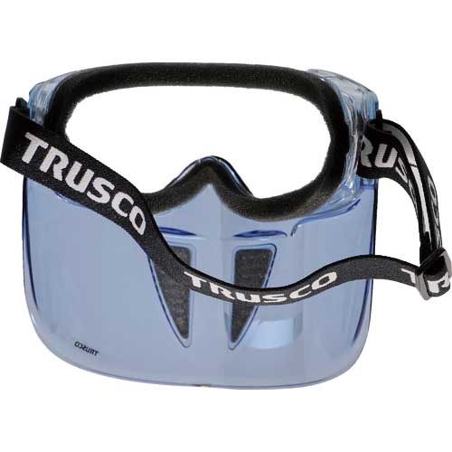 TRUSCO セーフティゴーグル バイザー付 通気弁タイプ TSG-83T