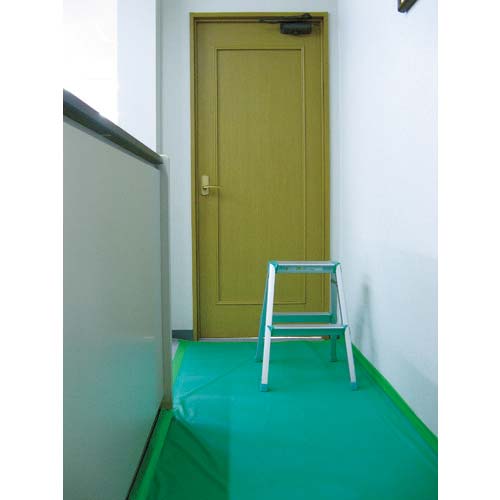 ワニ印 塩ビ養生シート 黒 厚み0.15MM 1M×50M 003080