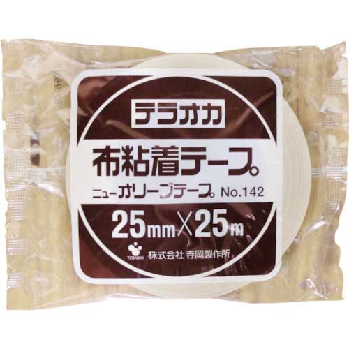 TERAOKA ニューオリーブテープ NO.142 25mm×25M 142 25X25