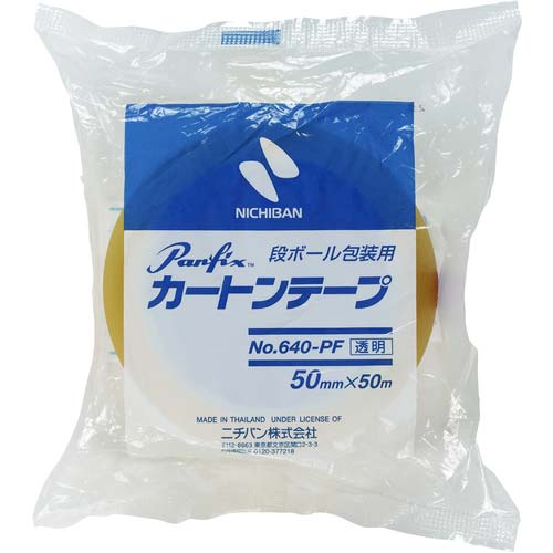 ニチバン カートンテープ640PF透明-50mmX50m 640PF-50