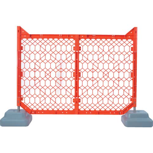 DIC ディックSPフェンス 1500×1200 (ベースウエイト別売り) オレンジ 