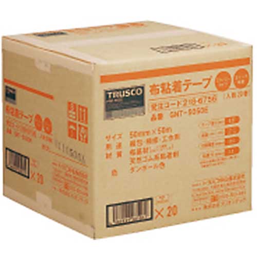 TRUSCO 布粘着テープエコノミータイプ(倍巻テープ) 幅50mmX長さ50m GNT5050E