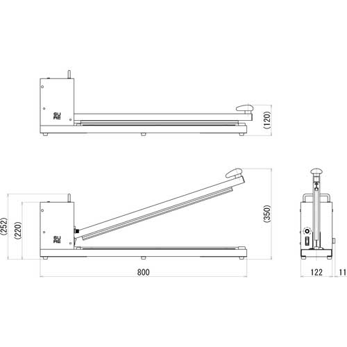 SURE 卓上シーラー 600mm 白 NL-602K