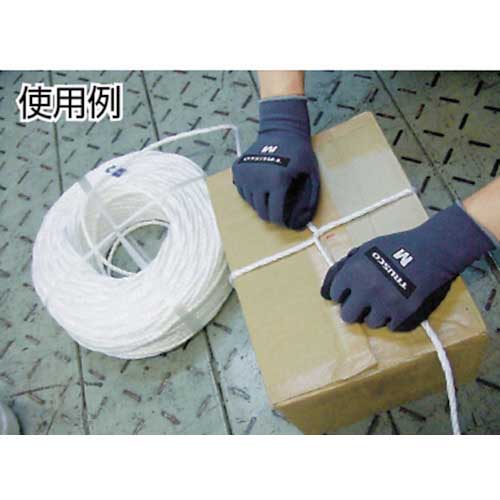 TRUSCO PPロープ 幅6mmX長さ200m 白 PP-6200