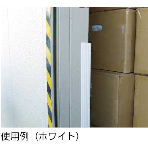 TRUSCO 軟質塩ビコーナーガード 幅50mmX長さ1.5m ホワイト TSEG-15-W