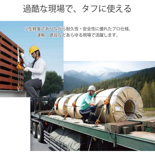 KITO レバーブロック L5形 定格荷重1t 揚程1.5m 高耐久・高操作性 【選べる定格荷重】 LB010