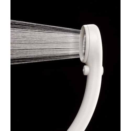 SANEI 節水ストップシャワーヘッド マットホワイト 手元ストップ レイニー G1/2 PS303-80XA-MW2