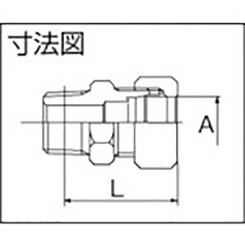 フジトク ハーフユニオン Φ6×1/4 鋼管用 くい込み継手 S-6X1/4