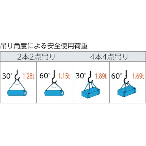 TRUSCO ワイヤーロープスリング Aタイプ アルミロック 9mmX3m TWAL-9S3