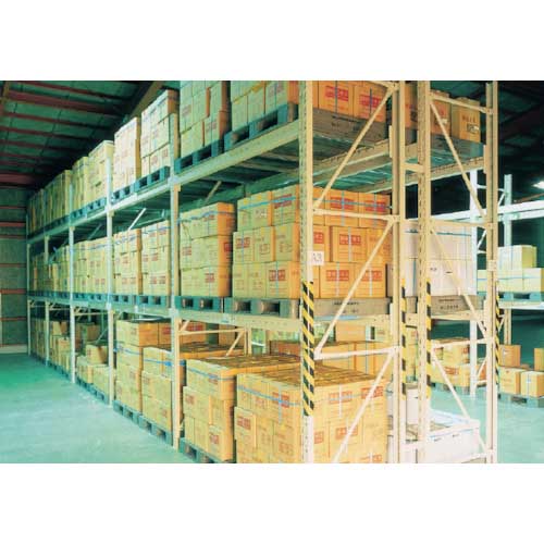 TRUSCO 重量パレットラック2トン2500×1100×H2000 2段 単体 2D-20B25-11-2