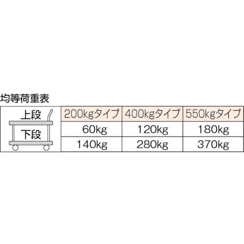 TRUSCO ハイグレード運搬車 2段片袖型 946X646 304EBN