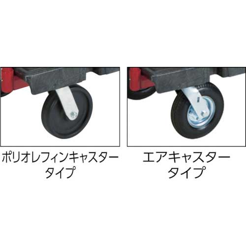 【廃番】ラバーメイド ヘビーデューティープラットフォームトラック 762×1524×高さ320 ブラック 446607