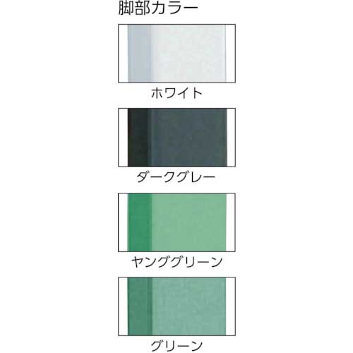 TRUSCO 軽荷重作業台(300kg)AE型 1800X750XH740 2段引出付 グリーン色 AE-1800F2