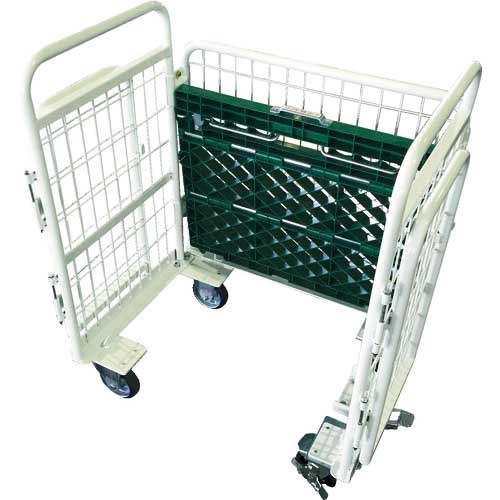 TRUSCO 折りたたみ式網台車 アミーゴカーゴ 600X800 ストッパー付 AMG-1S