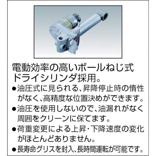 TRUSCO テーブルリフト1000kg電動Bねじ100V 800×1200mm HDL-L100812V-12