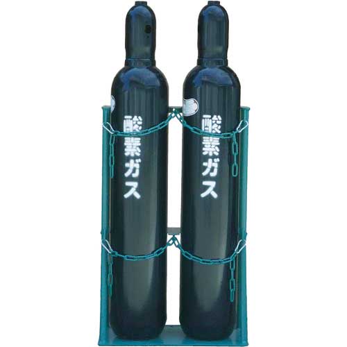 KS ボンベスタンド 1500L容器二本用 KS-1500-2