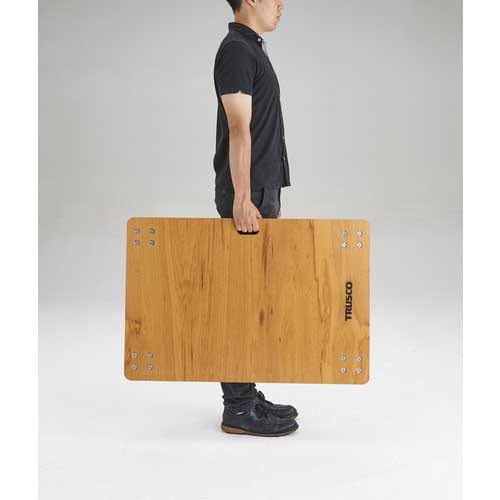 TRUSCO 合板平台車プティカルゴ 900X600 ゴム車 PC-6090G