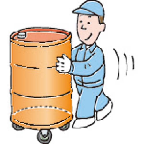 ＴＲＵＳＣＯ　円形台車　上置型　荷重５００ｋｇ　台寸Φ５５２　ストッパー付　　RA-500S　300-1261 トラスコ中山 個人宅不可 TRUSCO 円形台車 上置型 荷重500kg 台寸