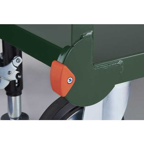 TRUSCO 鋼鉄製運搬車 900X600 ハンドル側自在車 SH-2R