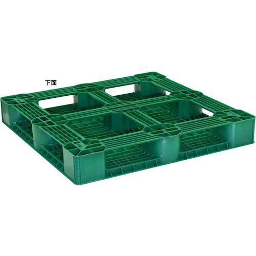 TRUSCO 樹脂パレット 片面4方差 1100X1100 緑 SLA-1111N-GN