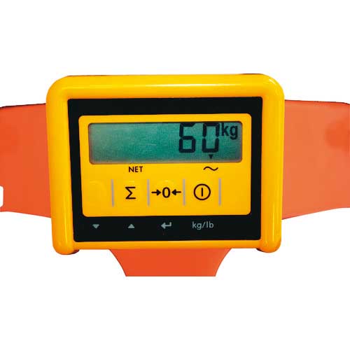 TRUSCO ハンドパレットトラック 電池式スケール付 THP-20-511SC-D