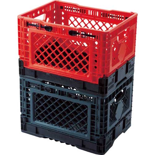 TRUSCO 折りたたみメッシュコンテナ25L グレー TR-MPB25-GY