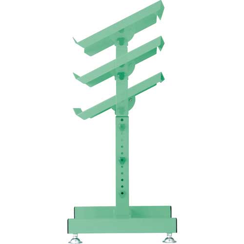 TRUSCO ワークサポートスタンド ロック機構付昇降型 キャスター付 ホワイト色 WS-2C-W