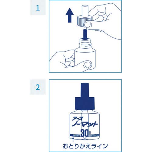 アース ノーマットWリビング用取替ボトル60日用無香料2本入り