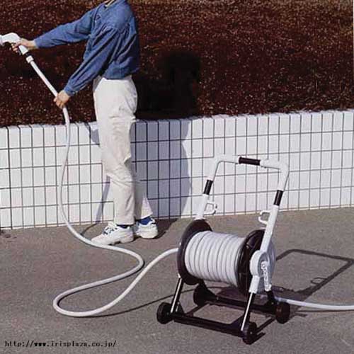 アイリスオーヤマ 134671 キャリングホースリール50m グレー 50M