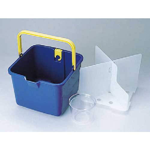 テラモト 仕切り付きバケツ青 CE-447-000-0