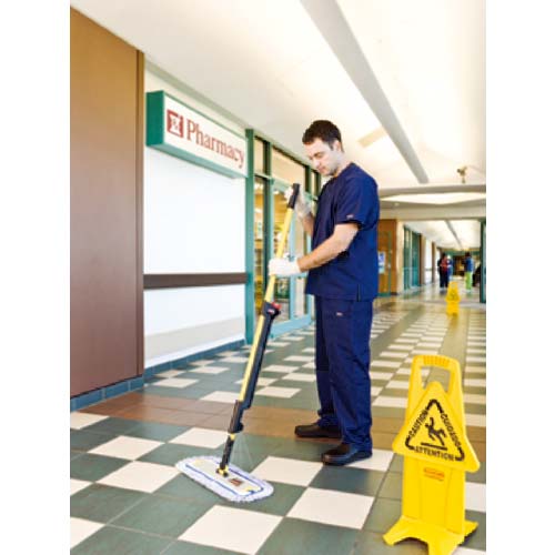 ラバーメイド モップ モッピングシステム マイクロファイバー 仕上げ用 ホワイト 縦140×横457mm Q800