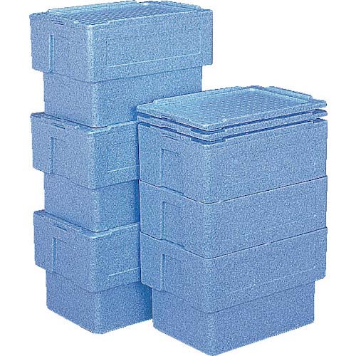 サンコー 発泡素材コンテナー Epバケット 40 本体 ブルー 青 Sk Epbu40の通販 現場市場