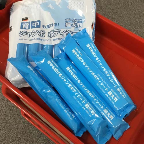 TRUSCO 背中も拭けるジャンボボディシート 超大判タイプ (20本入) TBSL-20