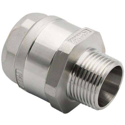 TOYOX ホース継手(ステンレス製) トヨコネクタ TC3-SS型 適合ホース25ミリ 継手規格R1 TC3-SS25-R1