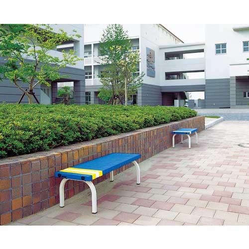 テラモト ホームベンチ1800 青 BC-302-018-3 送料別途直送品テラモト ホームベンチ1800青 BC-302-018-3