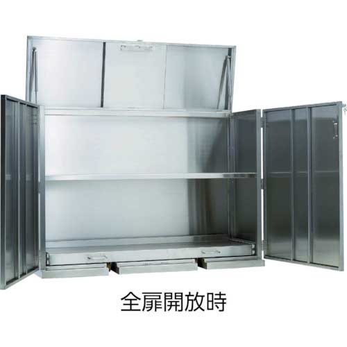 TRUSCO SUS304 一斗缶保管庫 8缶用 SU1KL-8