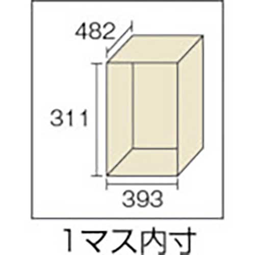 TRUSCO 多人数用ロッカー10人用 900X515XH1790 手ぶらキー式 SVG10K