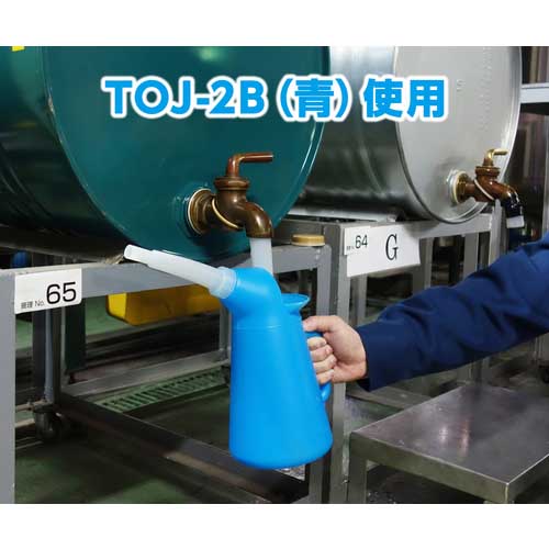 TRUSCO カラフルジョッキ 2リットル 赤 TOJ-2R