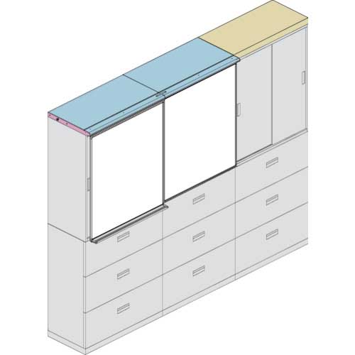 ■TRUSCO U型壁面書庫 スライドボード 無地+月予定 鍵付[法人・事業所限定][直送元][店頭受取不可] □TRUSCO U型壁面書庫 スライドボード 無地+月予定 鍵付 TSBWL210