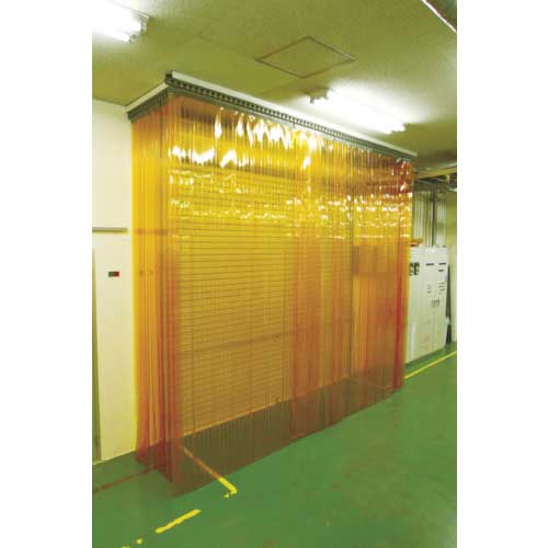 TRUSCO ストリップ型リブ付き間仕切りシート 静電透明2X200X30M TSR-220-30