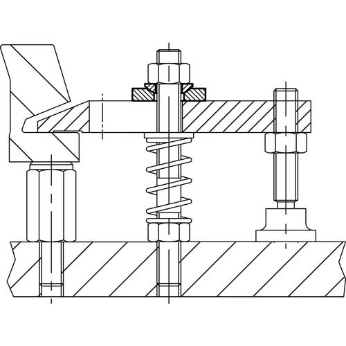 HALDER 球面ワッシャー 焼入れ鋼 適合ボルトM14 23050.0014