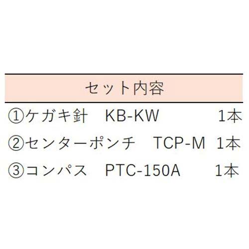 TRUSCO 超硬チップ付工具 3本セット TK-3A